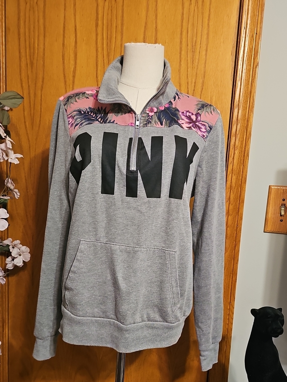 Victorias Secret Pink Zip Sweatshirt